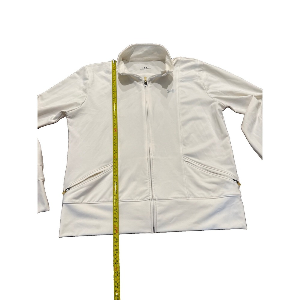 Under Armour Jacket  Womens Large Full Zip Stretch Athletic Running - Picture 2 of 7